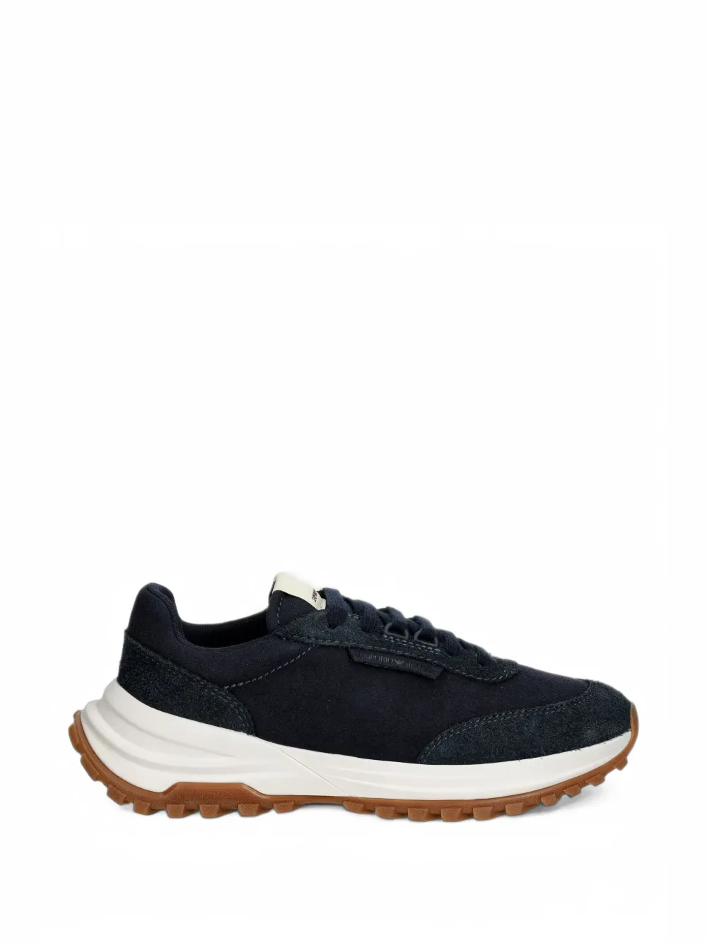 Emporio Armani Eagle Club capsule collection suede sneakers - Nero