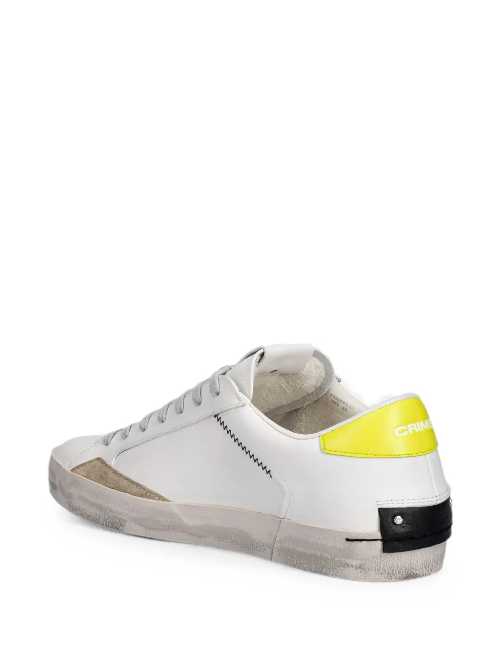 Crime London x Looney tunes graphic-print distressed sneakers Wit