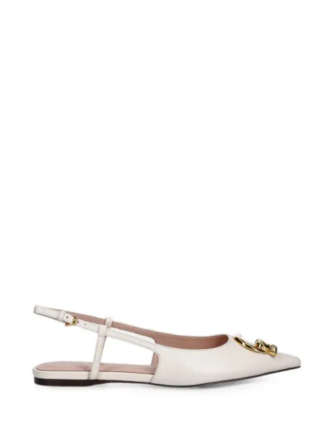 Coccinelle logo-plaque slingback pumps