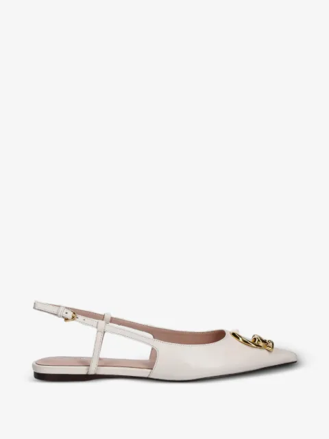 Coccinelle logo-plaque slingback pumps
