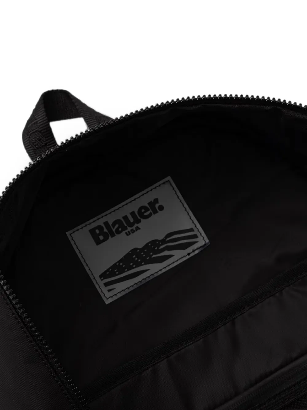 Blauer Rugzak met logoprint Zwart