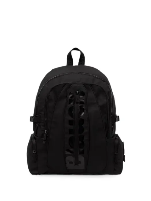 Blauer logo-print zip-pocket backpack