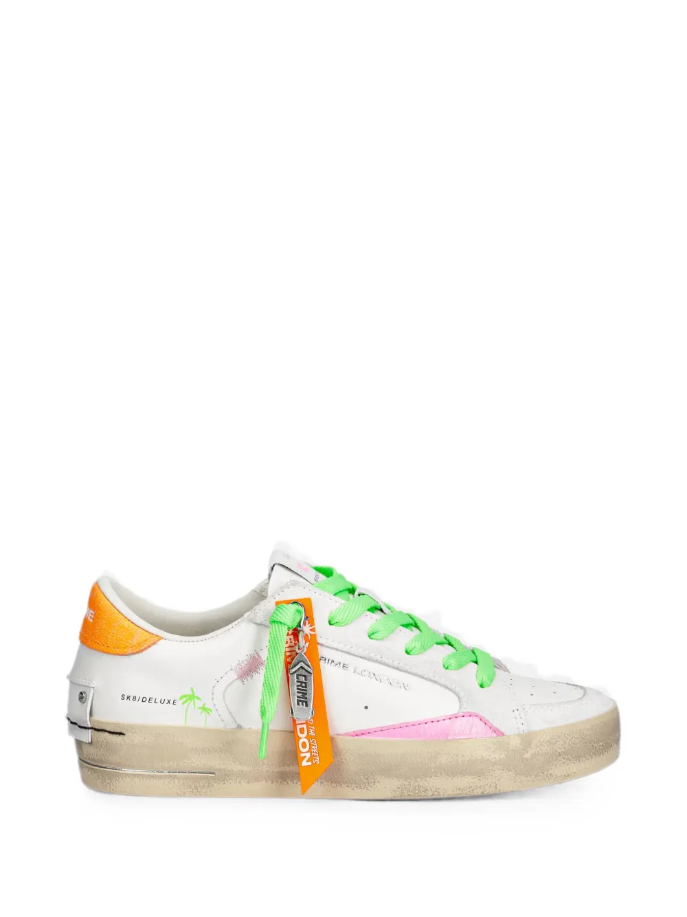 Crime London SK8 Deluxe leather sneakers - Weiß
