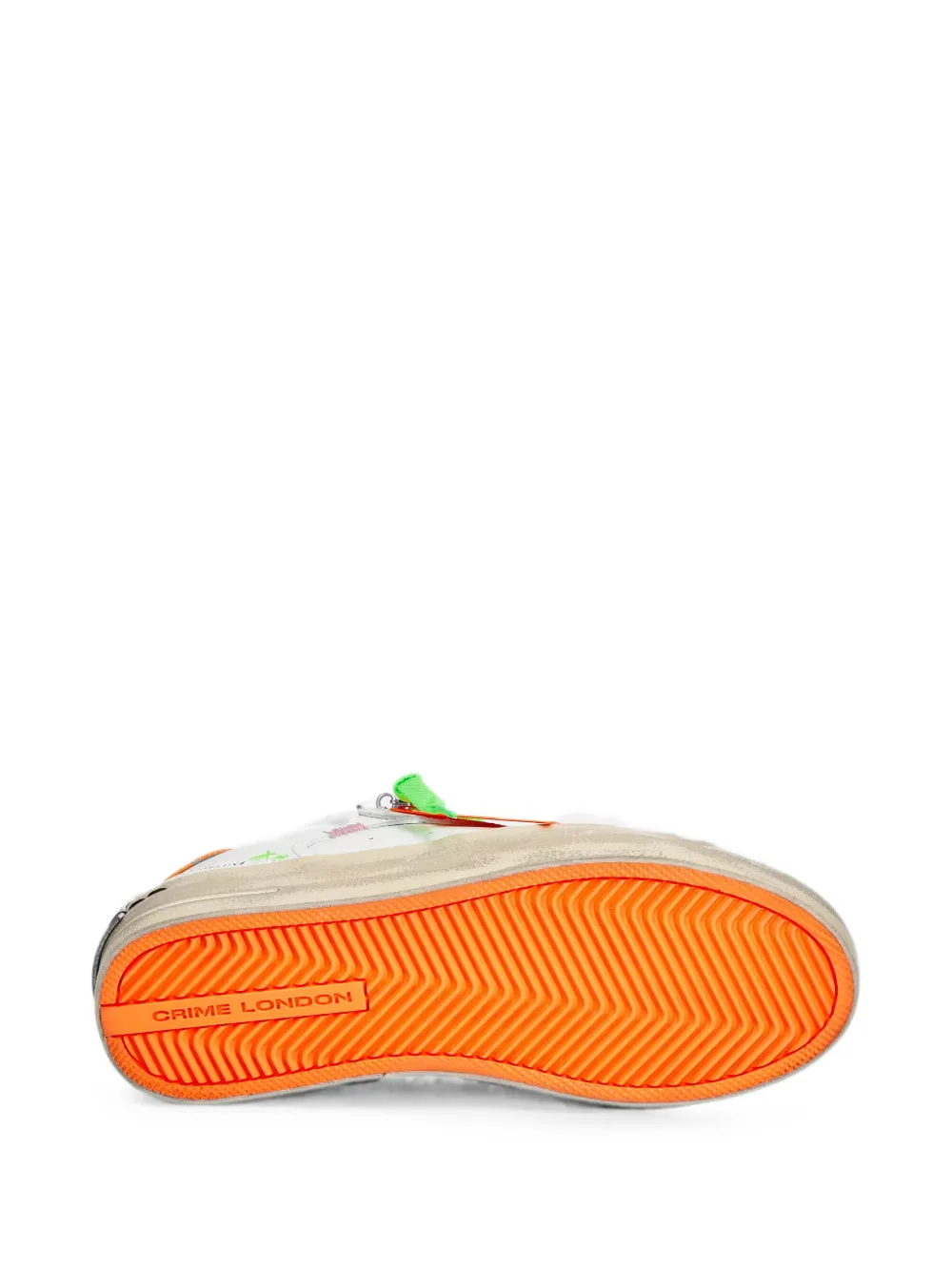 Crime London SK8 Deluxe leather sneakers Wit