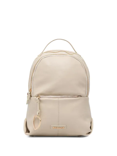 Blauer logo-plaque pebbled backpack