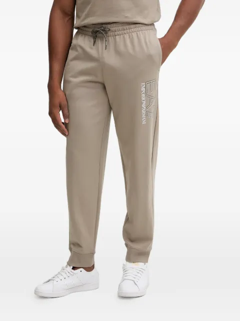 Ea7 Emporio Armani logo-print drawstring track pants