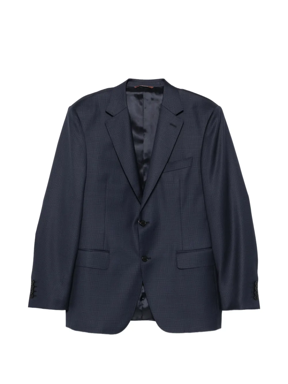 Canali pocket micro-check suit - Blu