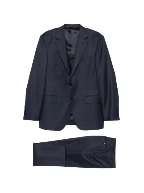 Canali pocket micro-check suit