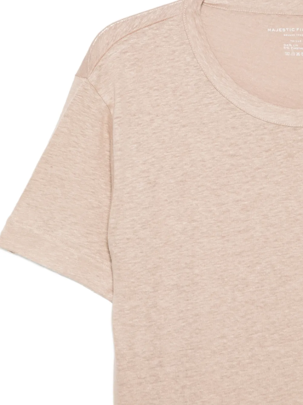 Majestic Filatures T-shirt met korte mouwen Beige
