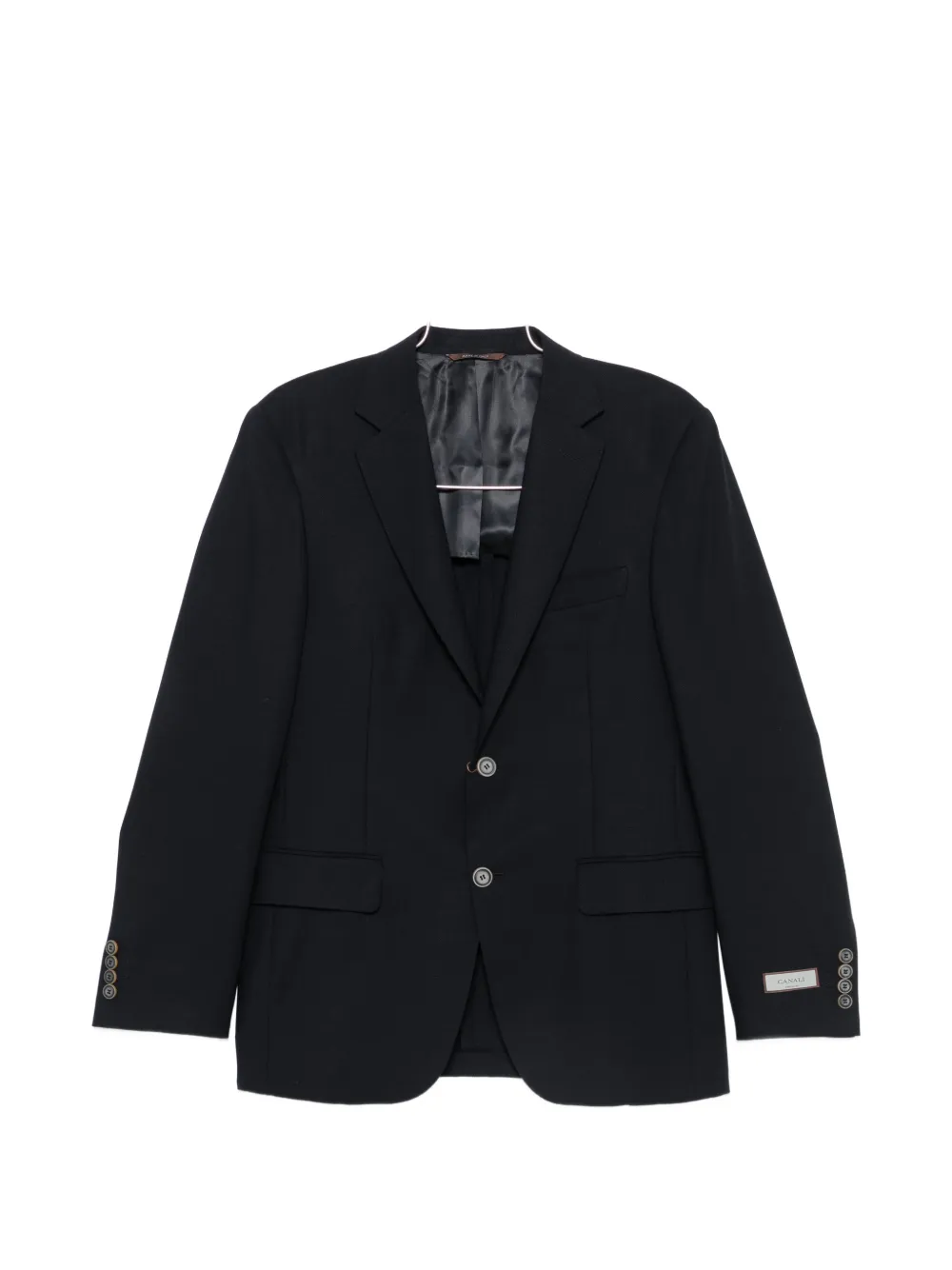 Canali single-breasted notched-lapels blazer - Blu