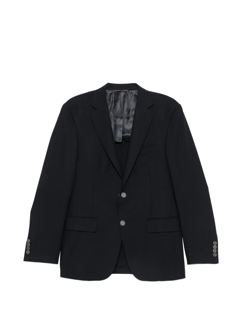 Canali single-breasted notched-lapels blazer - Blau