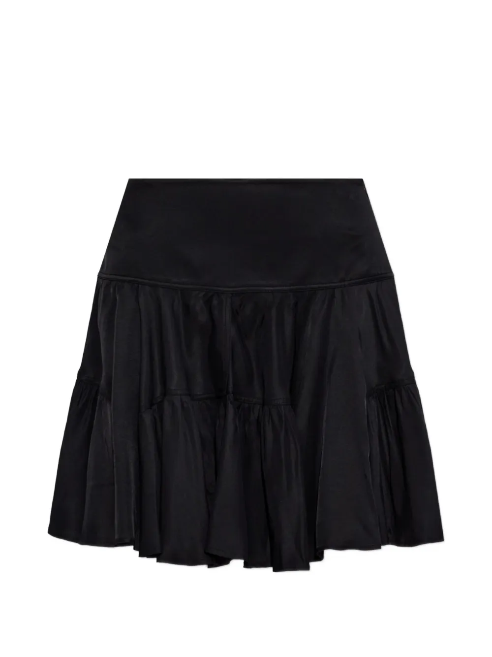 IRO Amelia tiered ruffled mini skirt - Nero