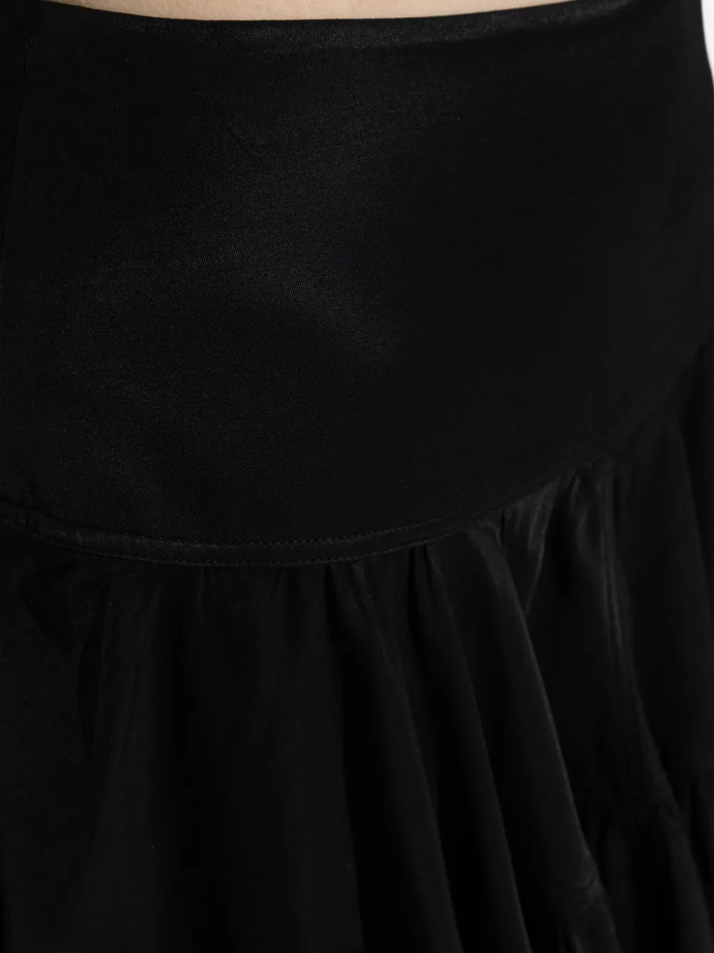 IRO Amelia gelaagde mini-rok met ruches Zwart