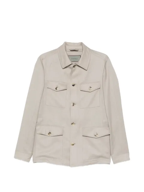 Canali four-pocket button-up jacket