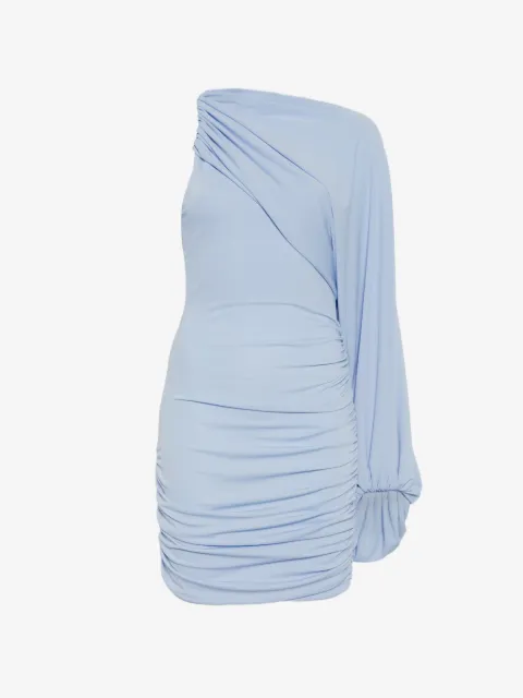 THE ANDAMANE one-shoulder ruched mini dress