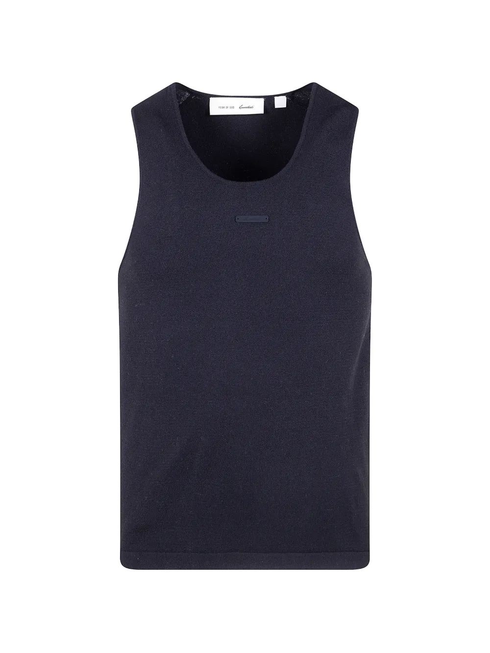 FEAR OF GOD ESSENTIALS logo-patch tank top - Nero