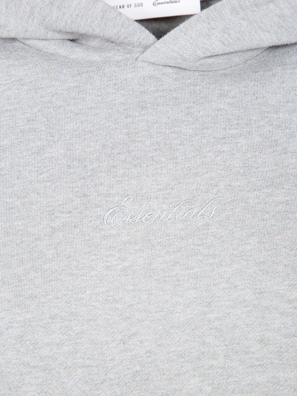 FEAR OF GOD ESSENTIALS Hoodie met geborduurd logo Grijs
