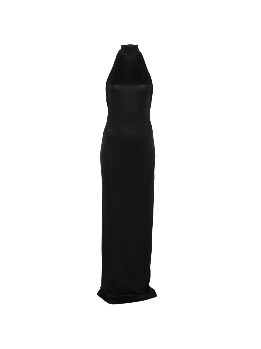 THE ANDAMANE halterneck backless maxi dress - Nero
