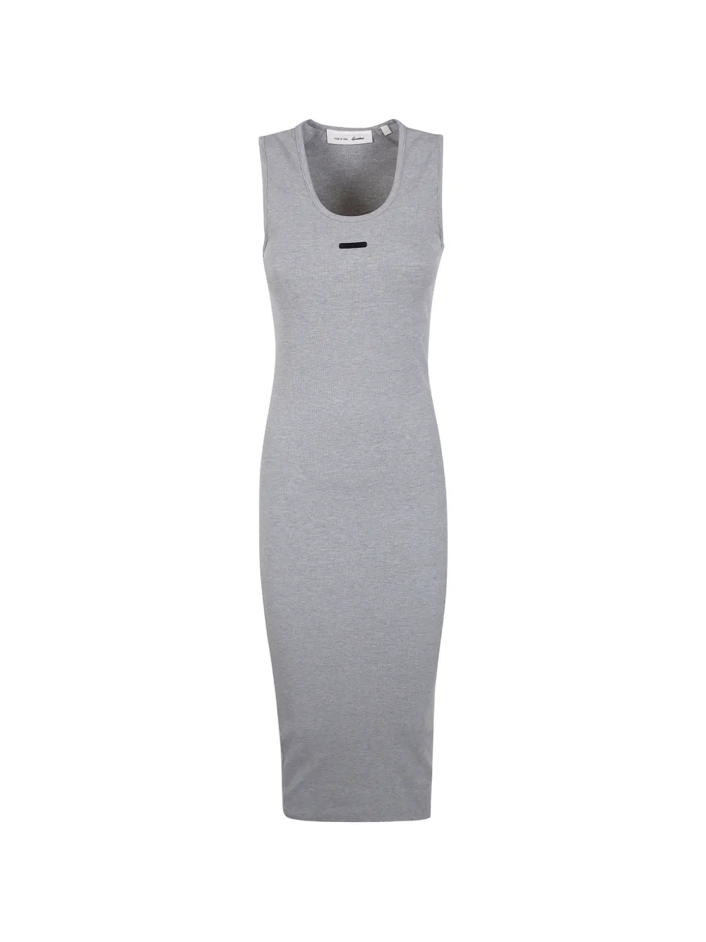 FEAR OF GOD ESSENTIALS ribbed-knit maxi dress - Grau