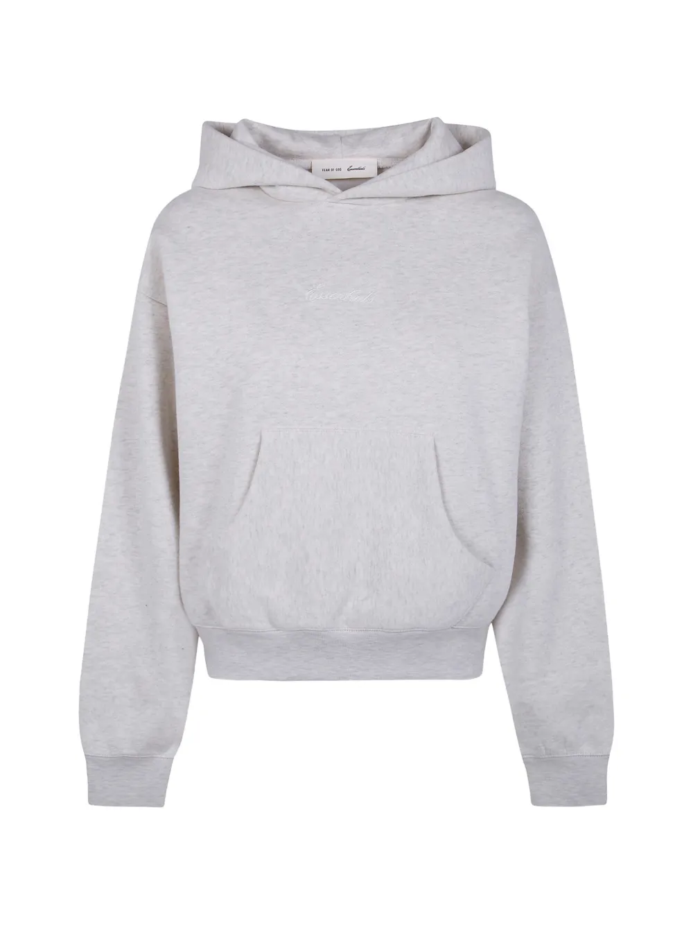 FEAR OF GOD ESSENTIALS logo-embroidered hoodie - Grau