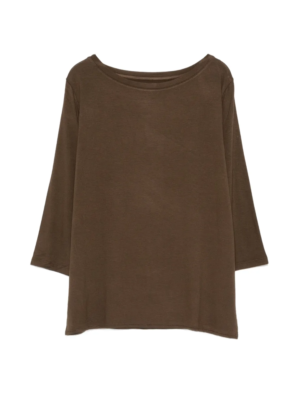 Majestic Filatures boat-neck T-shirt - Marrone