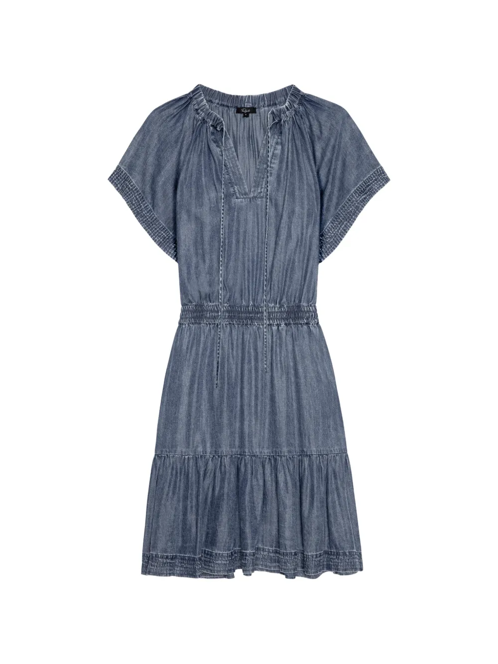 Rails V-neck tiered mini dress - Blau