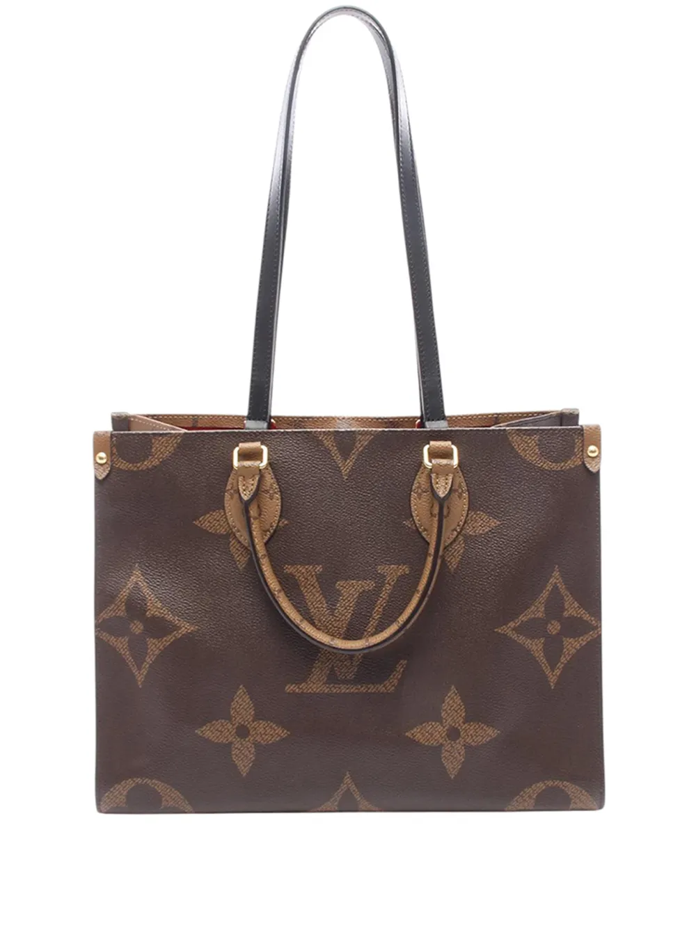 Louis Vuitton Pre-Owned 2021-2026 Monogram Giant OnTheGo MM satchel - Marrone