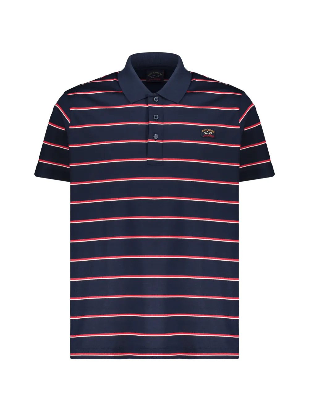 Paul & Shark striped short-sleeve polo shirt - Blau