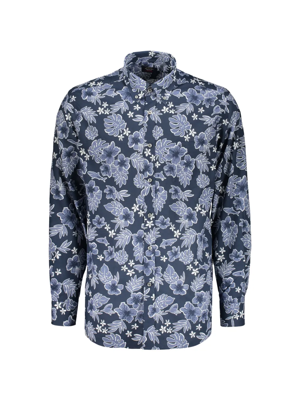 Paul & Shark floral button shirt - Blu