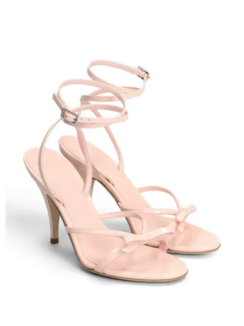 3juin Megan Charme bow-detail wrap-around sandals