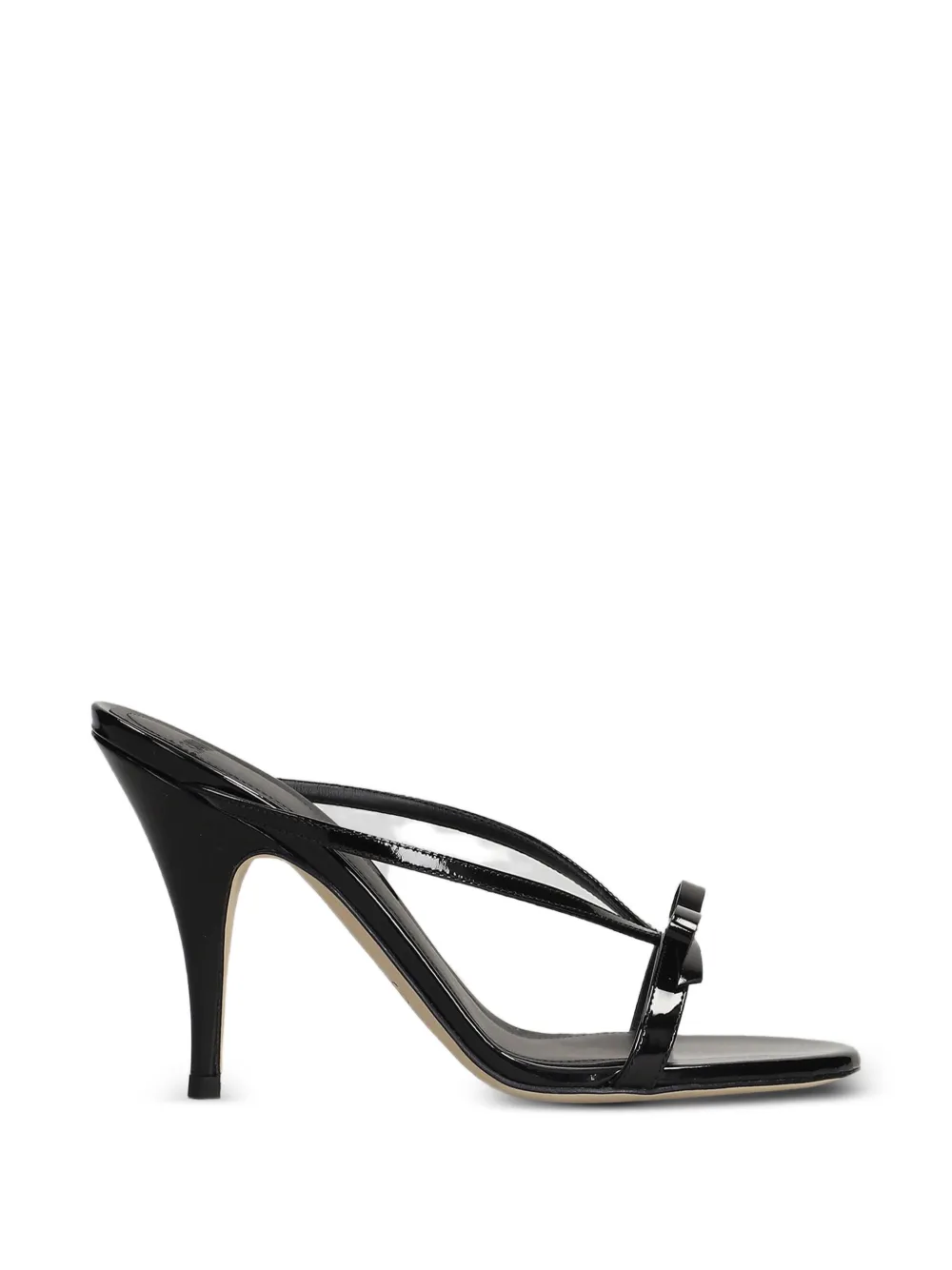 3juin Natalia bow-detail crossover-strap sandals Zwart