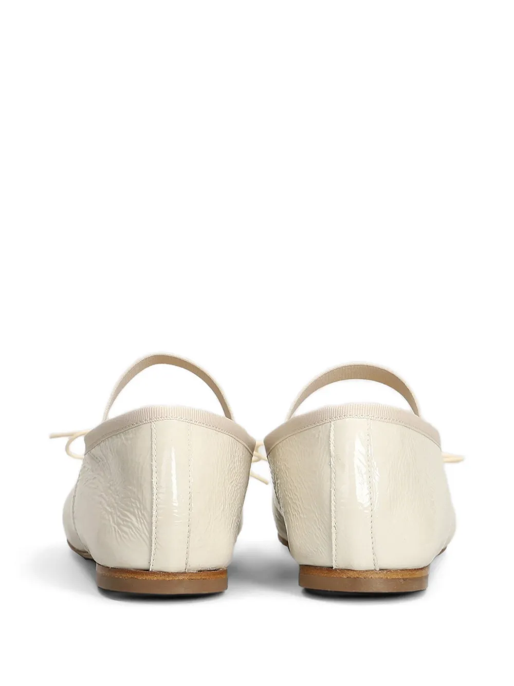 anniel Ballerina's met elastische band en strikdetail Beige