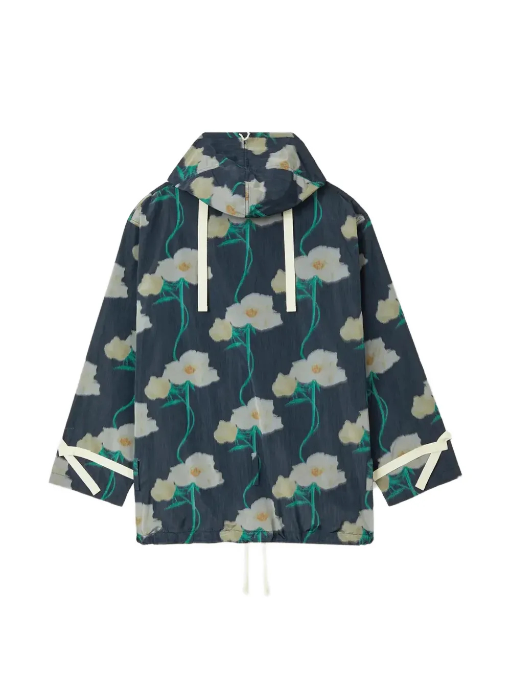 Kenzo Archive Rose parka met bloemenprint Blauw