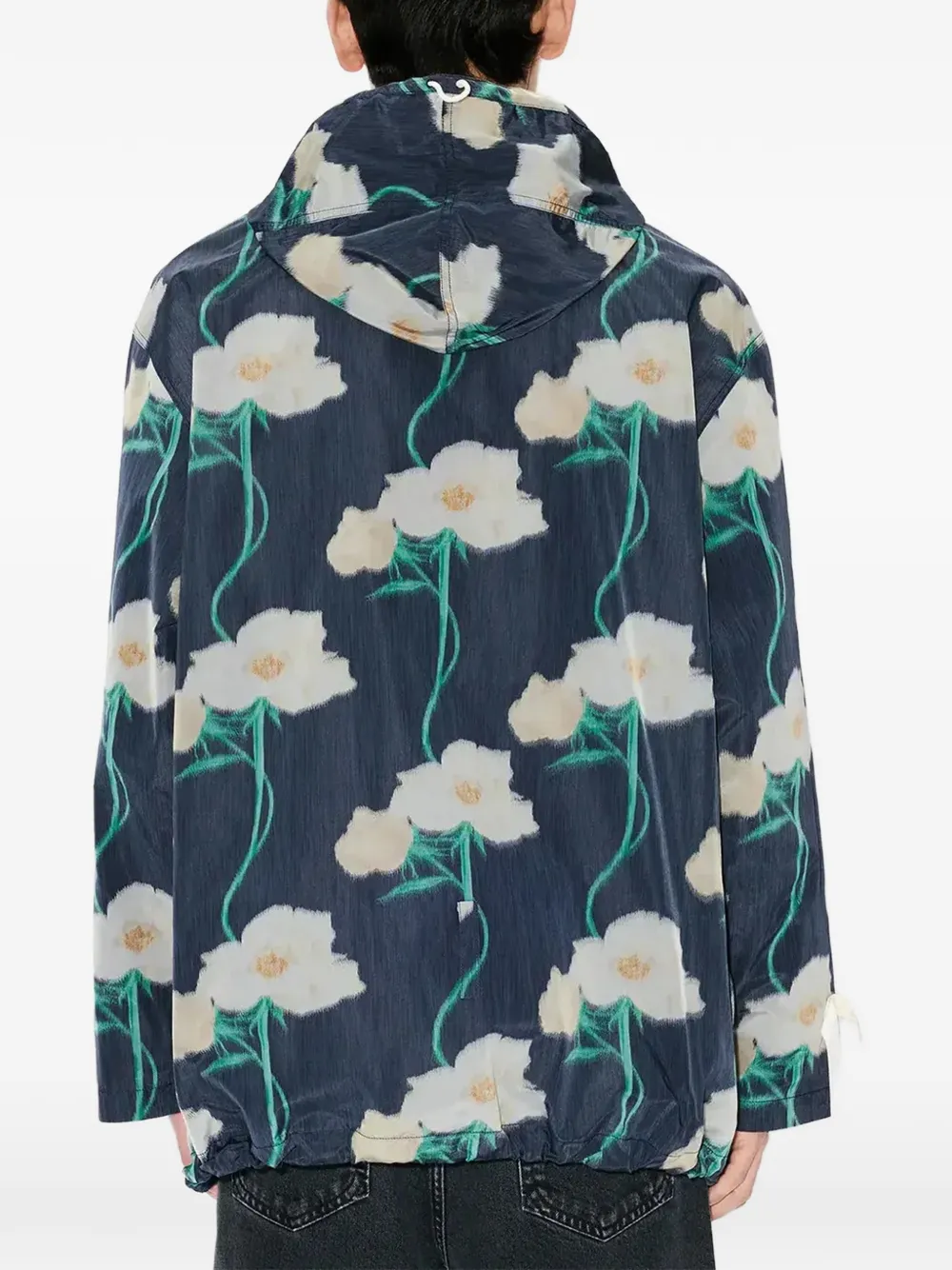 Kenzo Archive Rose parka met bloemenprint Blauw