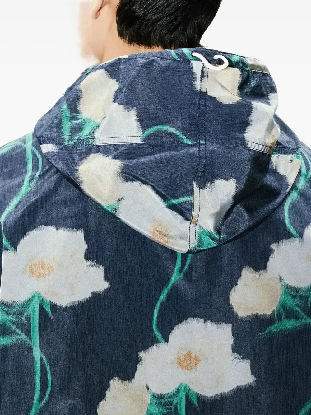 Kenzo Archive Rose parka met bloemenprint Blauw