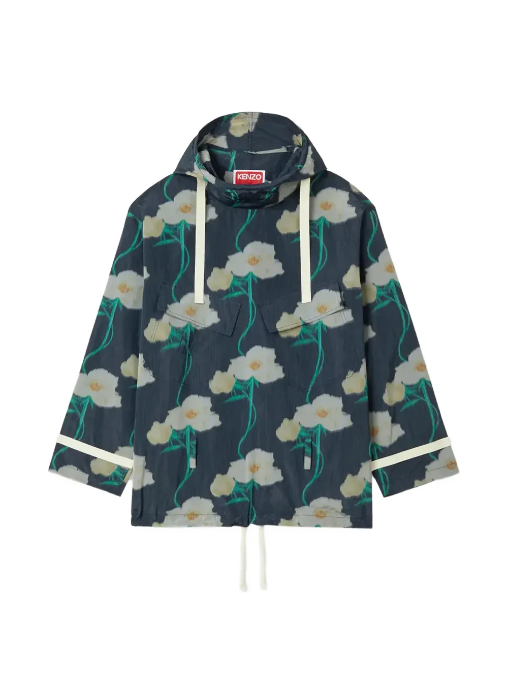 Kenzo Archive Rose floral parka - Blu