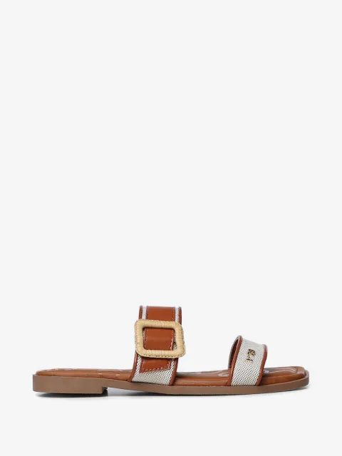 V°73 buckle-detail logo-plaque sandals