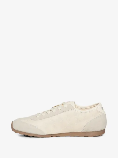 V°73 Foldy monogram-print suede-panel sneakers