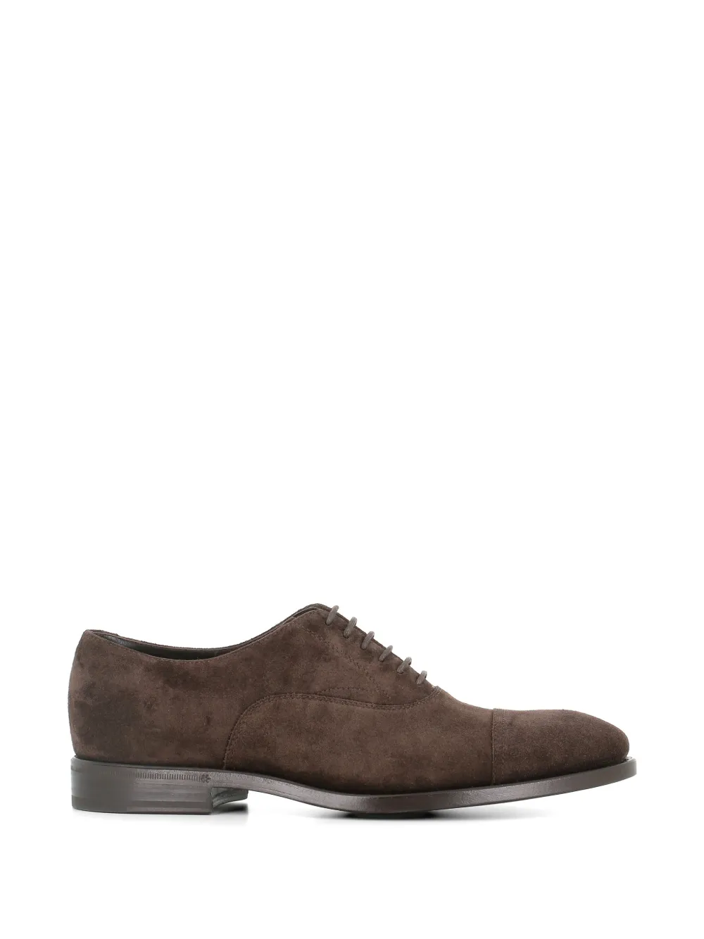 Henderson Baracco cap-toe suede oxford shoes - Marrone