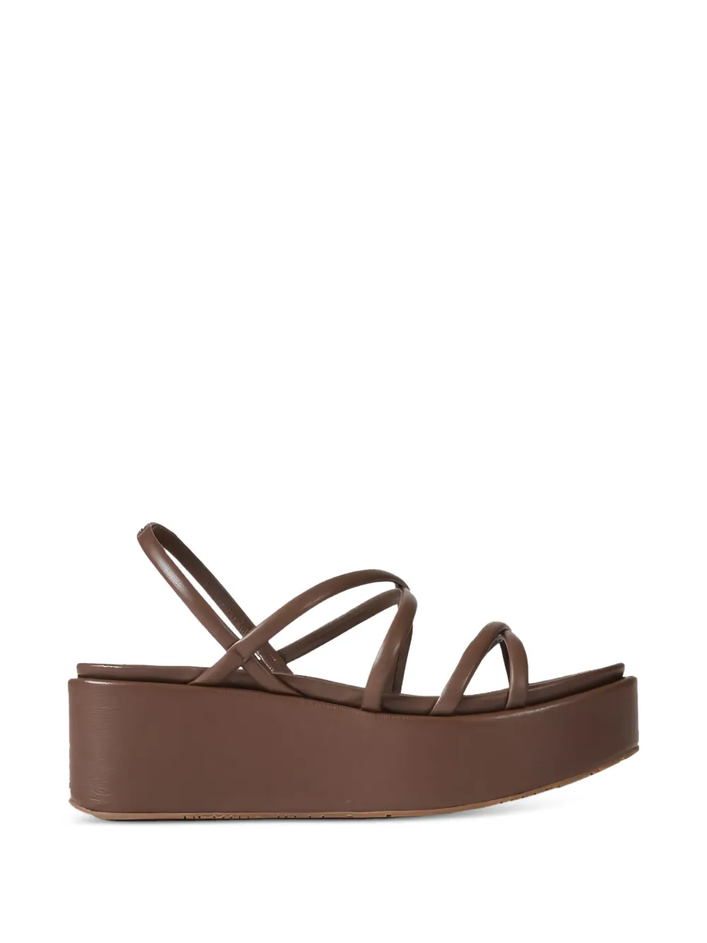 Pedro Garcia Ninoska sandalen met plateauzool en bandjes Bruin