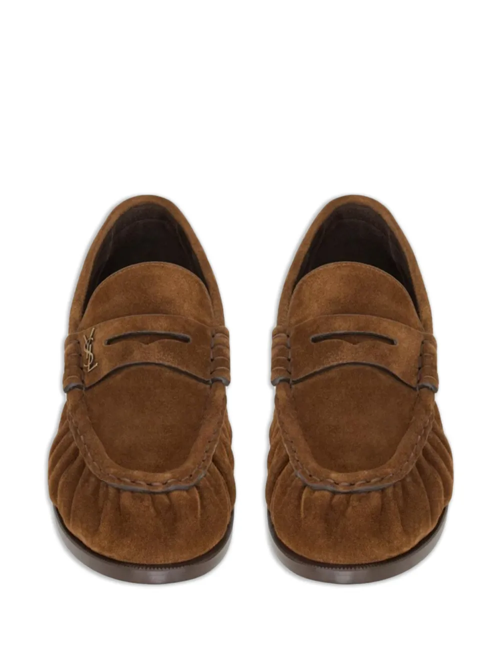 Saint Laurent Loafers met moccasin neus Bruin