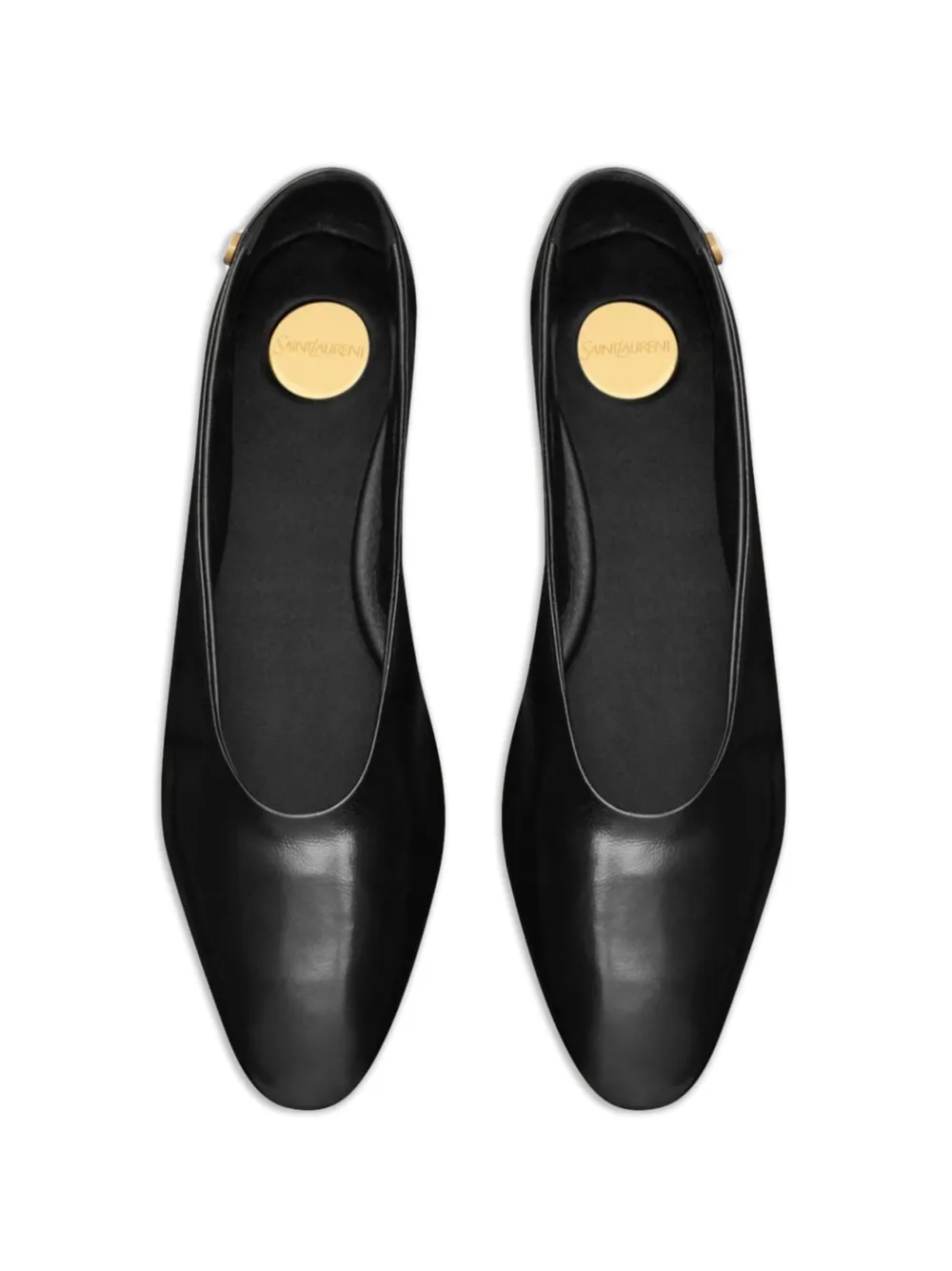 Saint Laurent Ballerina's met amandelvormige neus Zwart