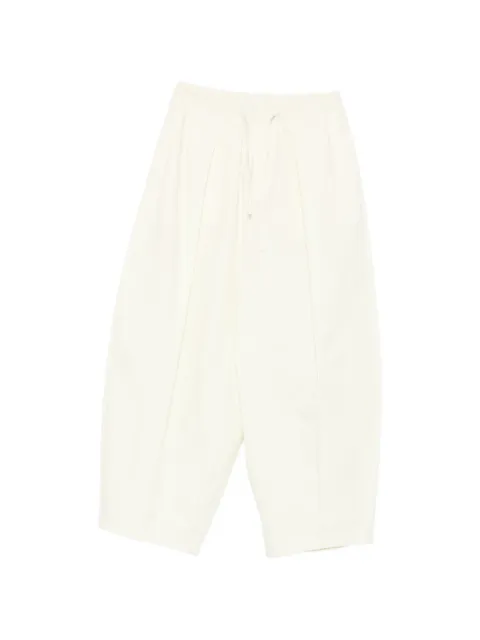 Su drawstring-waist pleated palazzo pants