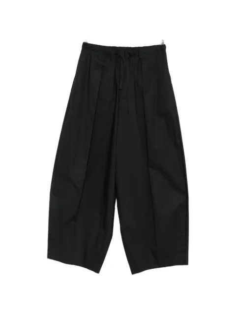 Su pleated drawstring-waist trousers