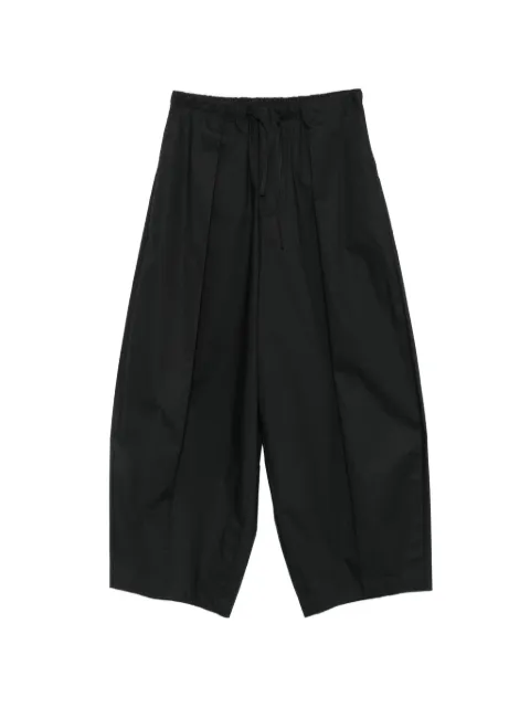 Su pleated drawstring-waist trousers