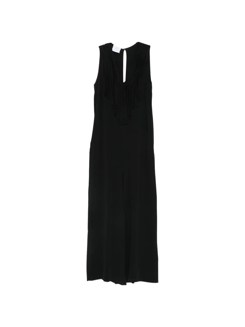 Su ruffled-trim jumpsuit - Nero