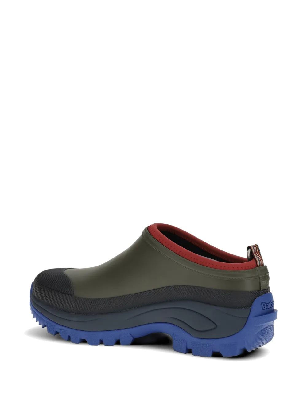 Barbour x Paul Smith slippers met ronde neus Groen