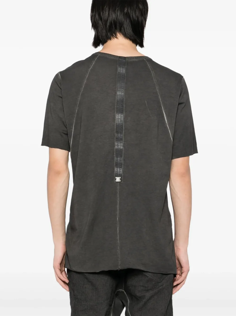 Isaac Sellam Experience T-shirt met achterstreep Grijs