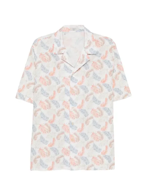 Alessandro Gherardi leaf-print camp-collar shirt