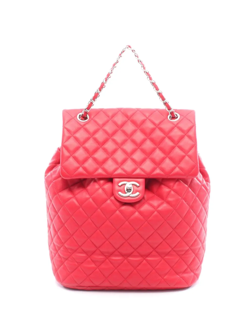 CHANEL Pre-Owned 2016-2017 Small Lambskin Urban Spirit backpack - Rosso